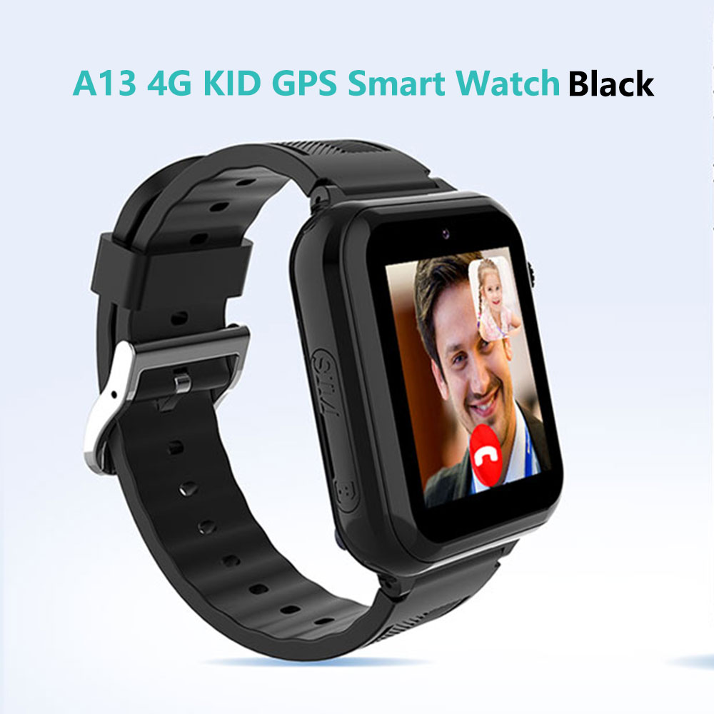 montre intelligente noire A13-4G-GPS-kid