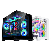 Casing PC Gaming Desktop Mini ATX Micro ITX SNOWMAN Laris Manis dengan Kaca Temper