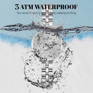 Reloj de Cuarzo Analógico Superfino de Lujo para Mujer, Resistente al Agua, con Correa de Joyería Delgada, Logotipo Personalizable, de Fábrica de Relojes en China - Product Image 4