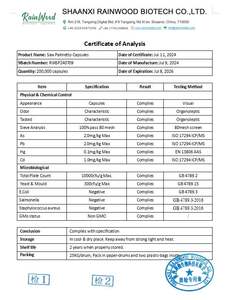 草药补充剂锯棕榈提取物胶囊支持男性健康锯棕榈胶囊 - Product Image 2