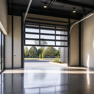<span class=keywords><strong>Porte</strong></span> <span class=keywords><strong>sectionnelle</strong></span> contemporaine en panneaux <span class=keywords><strong>de</strong></span> verre avec cadre en aluminium pour <span class=keywords><strong>garage</strong></span> - Product Image 6