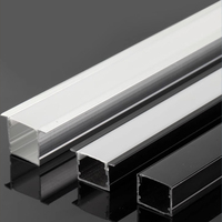Vente en gros de profilés encastrés en aluminium à LED pour bandes lumineuses Armoire Armoire Boîtier de lumière linéaire Rail de montage intégré