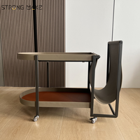 Classe Chariot De Stockage Table D'appoint De Luxe Moderne Antique Salon Servir Table Koffietafel Couchtisch Table Basse Avec Roue