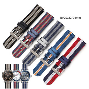 רצועת שעון בד ניילון מותאם אישית אישית 18/20/22/24 מ "מ שחרור מהיר ארוגים עבור tudor/אומגה/rolex/seiko - Product Image 1