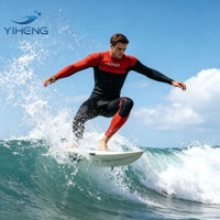 Combinaison de surf en néoprène coupe-vent 3/2 mm de qualité supérieure pour hommes et femmes avec fermeture éclair sur la poitrine – Vente en gros