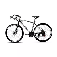 Vélo de course sur route 700C pour adultes, fabriqué par le fabricant, en acier haute teneur en carbone, avec vitesses