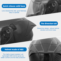 Nouveau casque intégral rétro personnalisé OEM/ODM en ABS, à dégagement rapide, certifié DOT, noir, pour toutes les motos