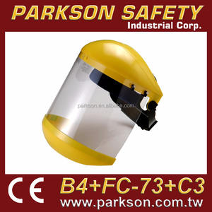 PARKSON SAFETY Taiwan – Casque de chantier avec visière transparente anti-impact pour travailleurs, taille unique B4+FC-73+C3 - Product Image 2
