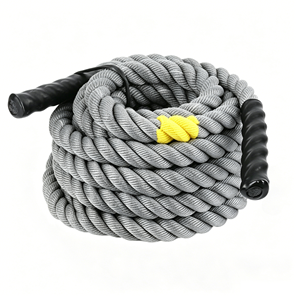 Corde de combat Rongan à 3 points de fixation, tête métallique, polyester haute résistance, corde d'entraînement professionnelle pour salle de sport, corde lestée pour entraînement de conditionnement physique - Product Image 4