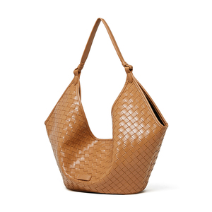 Guangzhou OEM Sacs à main <span class=keywords><strong>femme</strong></span> Usine Gros Élégant Grand Tissé Cuir Véritable <span class=keywords><strong>Sac</strong></span> à Main Tote Épaule Messenger pour <span class=keywords><strong>Femme</strong></span> - Product Image 5