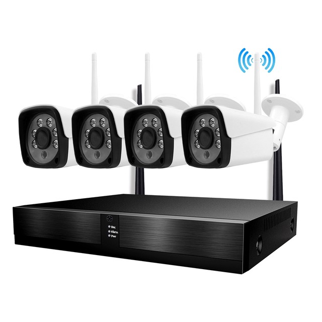 WESECUU 4CH WIFI NVR Kit 5MP Wireless Security Camera System Outdoor CCTV WIFI Network Camera