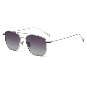 Gafas de sol ovaladas de doble puente de tendencia europea americana 2025, protección UV polarizada para damas, <span class=keywords><strong>lentes</strong></span> blancos elegantes UV400 - Product Image 2