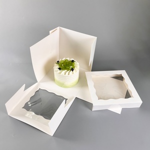 Sunshine Wholesale Transparent Square Cake <b>Box</b> for Birthday Snack Packaging <b>Box</b> Wedding Dessert <b>Box</b> - Product Image 4