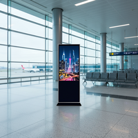 Kiosque publicitaire à écran tactile LCD vertical de qualité supérieure pour intérieur, luminosité de 400 nits, garantie de 3 ans