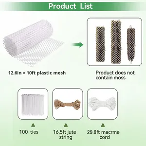 Kit de bâtonnets de mousse en plastique moderne de 12,6 pouces pour plantes en <span class=keywords><strong>pot</strong></span> d'intérieur et d'extérieur - Product Image 2