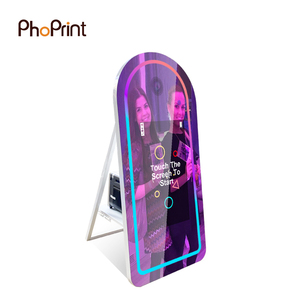 Sihirli ayna standında 55 ''dokunmatik ekran ayna olay için fotoğraf kabini makine Kiosk - Product Image 5