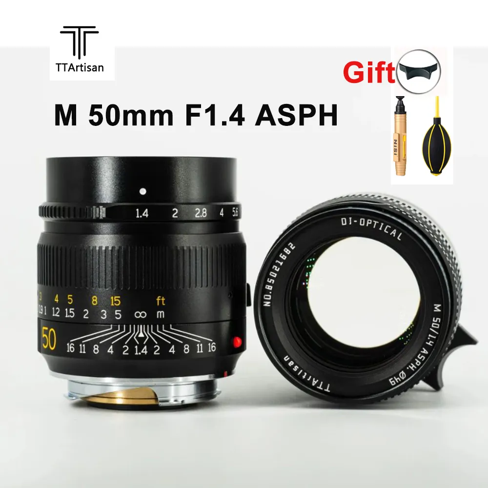 Ttartisan 50Mm F1.4 Asph Lens Voor Leica M Groot Diafragma M Mount Camera Mf Handmatige Focus Camera Lenes M1 m-2 Leica Caemras Lens