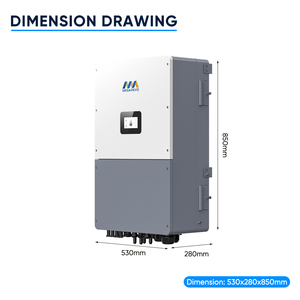 Inversor Híbrido Trifásico de 30kw 40KW 50KW 120v/208V 460V/480V Conectado/Desconectado a la Red, 4MPPT, IP65, 6 Cadenas Paralelas - Product Image 2