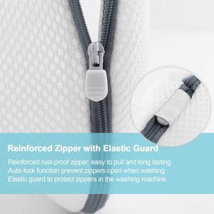 2025 Durable Eco-Friendly Zipper Closure Mesh Fabric Sewing Sneaker Wash Machine Washable Big Shoes <b>Laundry</b> <b>Storage</b> Cylinder - Product Image 4