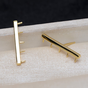 Pendientes de Plata de Ley S925 Hechos a Mano con 5-7 Perlas, Soporte Simple para Pendientes, Accesorios de Joyería DIY, Tamaño de 3 mm para la Fabricación de Joyas 1783 - Product Image 3