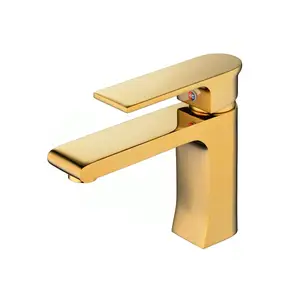 Beelee-grifo de baño con una manija dorada, mezclador de lavabo dorado, Top 10