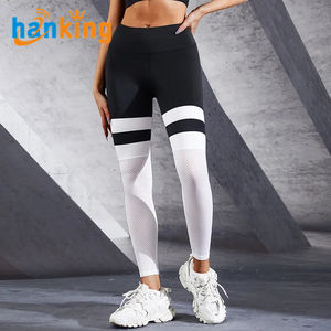 Ehanking Leggings Mujer Cintura Alta Malla Transpirable Deportes Entrenamiento Correr Fitness Levantamiento de Glúteos Yoga Leggings Pantalones - Product Image 2