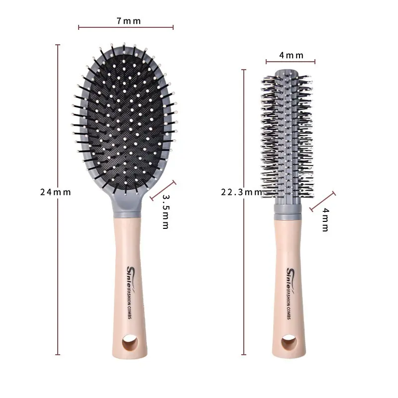 Grosir sisir bantalan udara untuk wanita Detangle rambut panjang sisir pijat kantung udara besar gaya Rib melengkung sisir rambut artefak