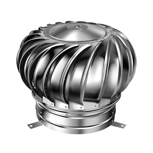 Hefengxing Roof Ventilation Fan Stainless Steel Natural Ventilation Exhaust Fan Screw Fixing Swirl Airflow - Product Image 2