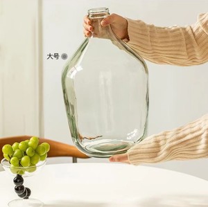 <span class=keywords><strong>Vase</strong></span> de table Art déco moderne, carafe en verre transparente en forme de cube, écologique, grande taille, pour décoration de mariage et de maison, 1000 pièces normales - Product Image 1
