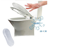 PU Gel auto-adhésif réutilisable amovible siège de toilette pare-chocs autocollant pare-chocs de Bidet