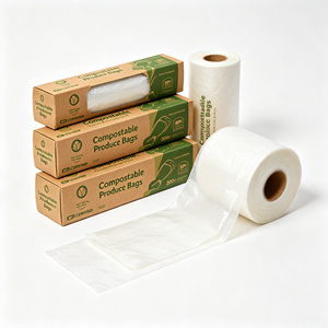 Rollo de Película Plástica Compostable Transparente con Hojas Perforadas e Impresión Personalizada - Product Image 2