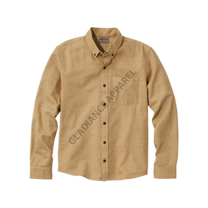 Haute qualité hommes classique formel coton tissé chemise respirant vêtements de bureau pour un usage quotidien fil doux teint Anti-rides automne - Product Image 1