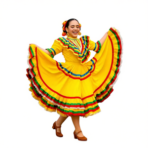 Zapatos de Danza Folclórica Angelina para Mujer, de Cuero Suave, Tacón Plano, Forro de Lona, Talla Adulto 623, para Danza Folclórica y Ballet - Product Image 1