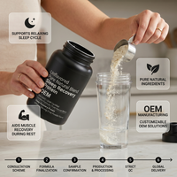 Protéine de Sommeil Sans OGM, Formule Personnalisée GMP, Poudre Naturelle Pure en Sachet, Sans Arôme, pour le Soutien de la Croissance Musculaire