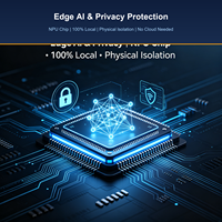 Hub de sécurité intelligent EEFOOD NAS 4 canaux avec enregistrement de caméra, surveillance, détection de mouvement par IA, appareil de stockage réseau domestique multi-cloud