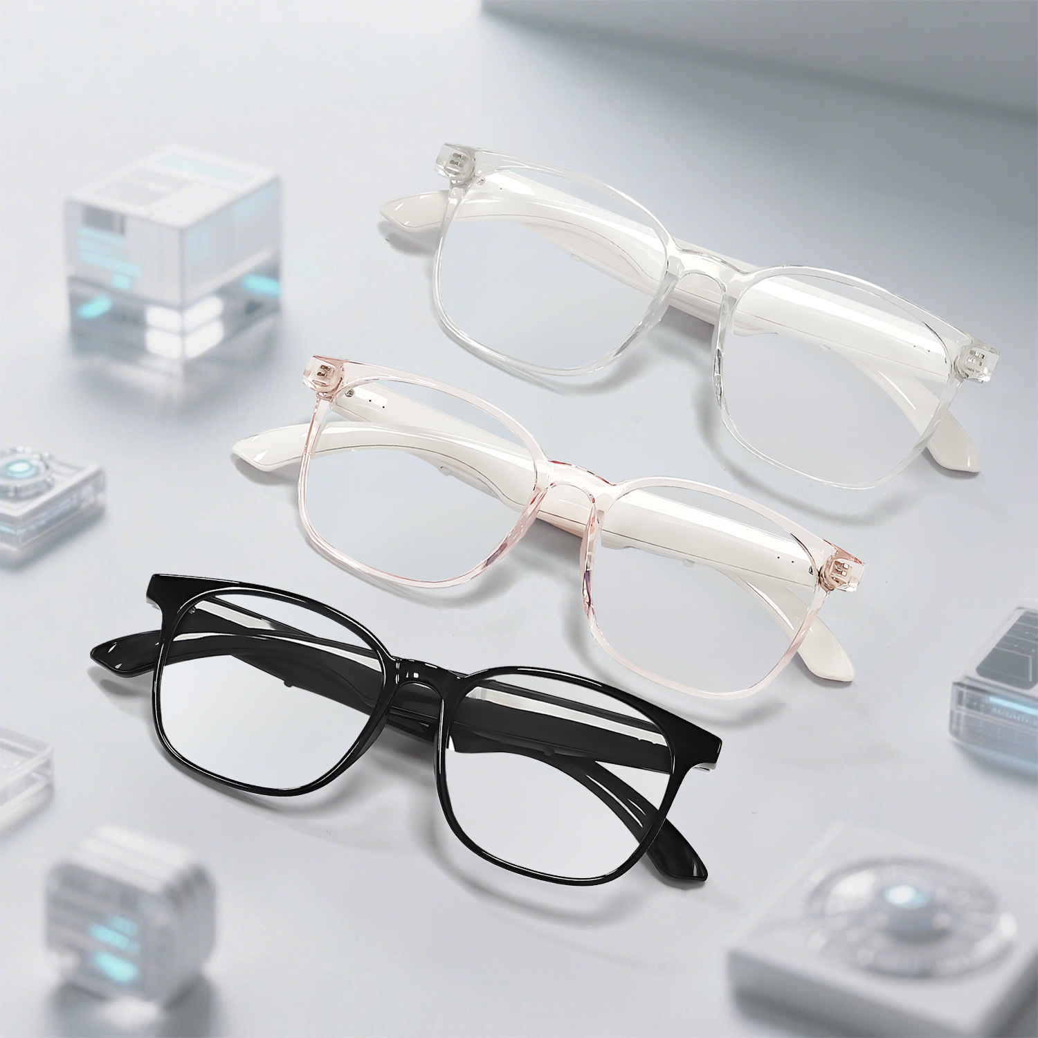 2025 F19 Outdoor BT Speaker Smart Glasses Audio Sunglasses Wireless Music Headset AI Translation Smart Glasses