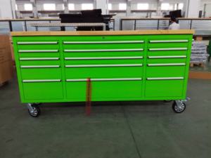 Chariot à <span class=keywords><strong>outils</strong></span> en acier inoxydable robuste personnalisable de <span class=keywords><strong>72</strong></span> <span class=keywords><strong>pouces</strong></span> avec 15 tiroirs pour jardin, garage, atelier - Product Image 3