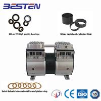 Compresseur d'air à piston silencieux sans huile haut de gamme 850W 8bar pression 12V équipement médical usine directe nouvelle pompe à air de soutien
