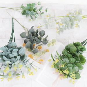 Venta al por mayor de flores artificiales, guirnalda de hojas verdes, accesorios exuberantes, decoración a granel, boda, flores artificiales baratas de alta calidad, hojas - Product Image 5
