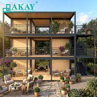 AKAY Fabricant de maisons miniatures modulaires avec conteneurs détachables, systèmes électriques et sanitaires dissimulés, maison préfabriquée modulaire