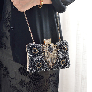 Nuova Borsa di Lusso dal Design Elegante, Pochette Dorata alla Moda per Donne, Clutch con Motivo a Rombi e Borse <span class=keywords><strong>da</strong></span> <span class=keywords><strong>Sera</strong></span> per Signore - Product Image 6