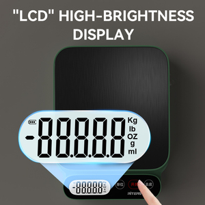 2024 nhà bếp thực phẩm Quy mô 0.1 gam không thấm nước tấm thép không gỉ LCD hiển thị pin Powered xách tay cho ounce gram - Product Image 6