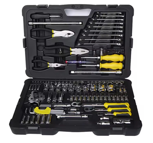 <span class=keywords><strong>Coffret</strong></span> d'outils multifonctionnels en acier <span class=keywords><strong>Stanley</strong></span> de 125 pièces pour l'installation et l'entretien de voitures et d'équipements - Product Image 1