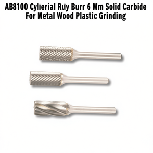 Fraise rotative cylindrique Ttake AB8100, 6 mm, en carbure solide, pour le meulage du métal, du bois et du plastique - Product Image 2