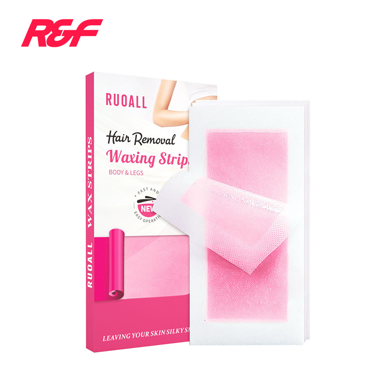 RUOALL 32pcs/box Top Quality Cold Wax Hair Remover Strip Paper Body Skin Use Double Sided Waxing Strip