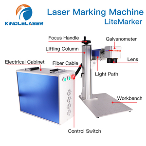 <span class=keywords><strong>Moins</strong></span> <span class=keywords><strong>cher</strong></span> Raycus Fiber Laser Marquage Machine 20W 30W En Acier Inoxydable Graveur Marqueur avec Axe Rotatif Métal Cutter Bijoux Argent - Product Image 4