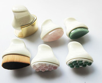 Rouleau de massage facial en jade glacé pour le visage, outil de soin de beauté pour le lifting et le soulagement des gonflements