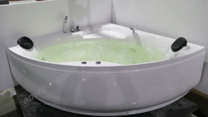 Bañera en forma de riangle Hydro <span class=keywords><strong>Spa</strong></span> para 2 personas, muebles de exterior, equipo de salón de belleza - Product Image 2