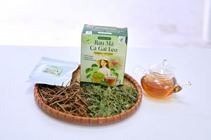 Mélange de tisanes de Centella Asiatica (petite feuille) et de Solanum Procumbens, séché à froid, 2g, boisson santé premium avec 40 sachets de thé, Vietnam - Product Image 2