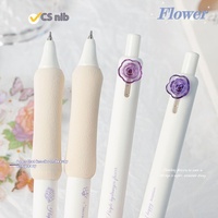 Romantique Dream Series Casual Flower Gel Pen Petit Frais Nouvelle Arrivée Séchage Rapide 0.5mm Matière Plastique Creative CS Design